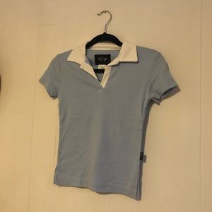 Mini Cooper sky blue collared shirt